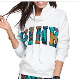 💕PINK COWLNECK FLEECE💕